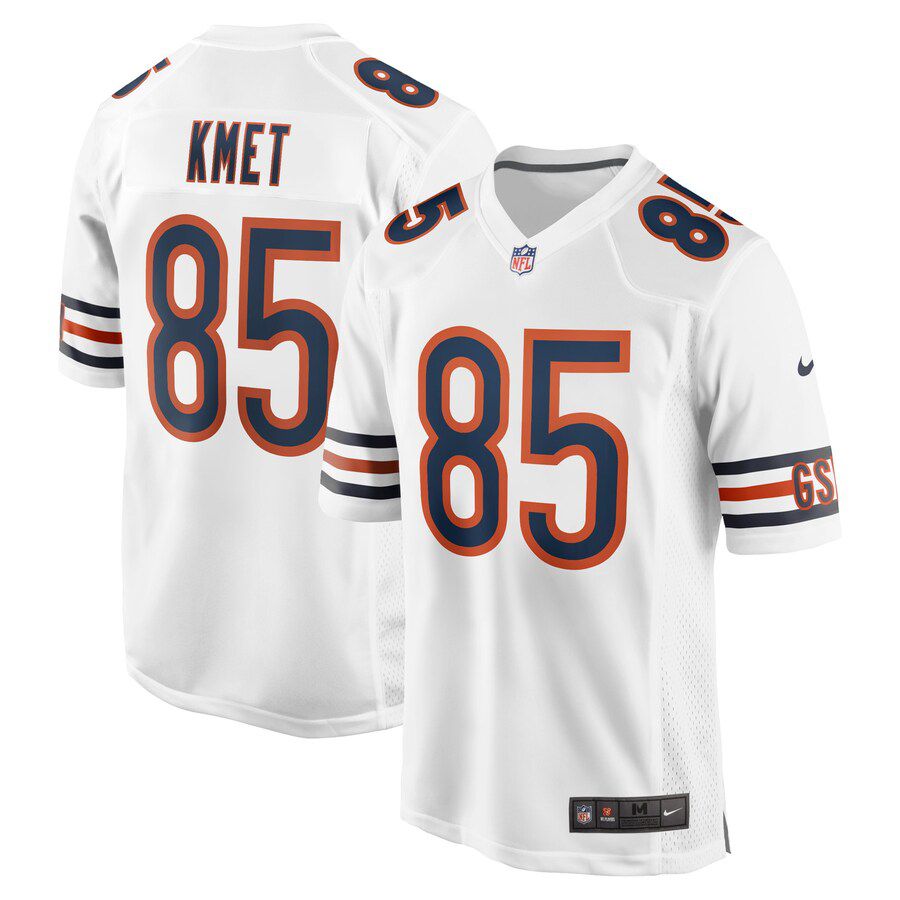 Men Chicago Bears #85 Cole Kmet Nike White Player Game NFL Jersey
